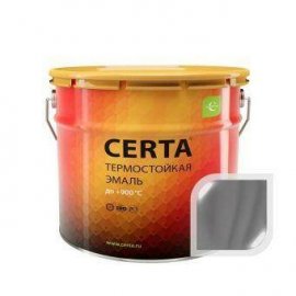 Термостойкая эмаль ЦЕРТА серая до 650 °C 10 кг