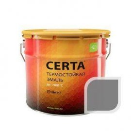 Термостойкая эмаль ЦЕРТА серая до 400 °C 10 кг
