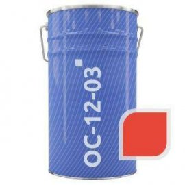 Эмаль ОС-12-03 ТУ 84-725-78 красная RAL 3001 25 кг