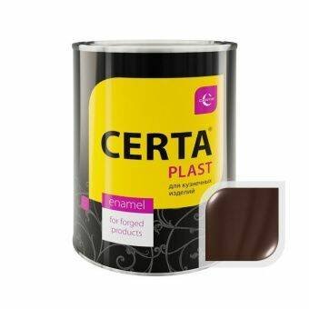Эмаль по металлу ЦЕРТА-ПЛАСТ шоколад полуглянец 0,8 кг