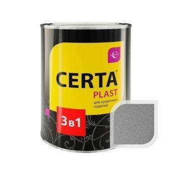 Грунт-эмаль 3 в 1 по ржавчине ЦЕРТА-ПЛАСТ графит 0,8 кг