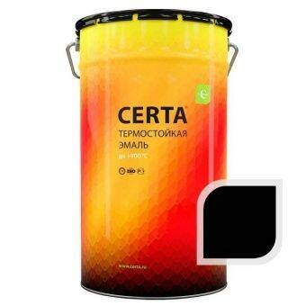 Термостойкая эмаль ЦЕРТА черная до 1200 °C 25 кг