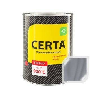 Термостойкая эмаль ЦЕРТА серая до 650 °C 0,8 кг
