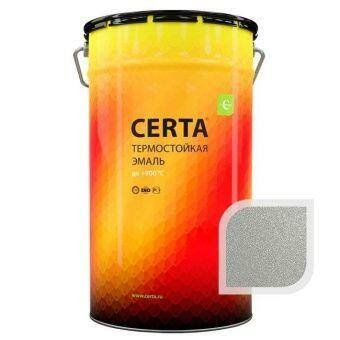 Термостойкая эмаль ЦЕРТА HS серебристый металлик до 800 °C 25 кг