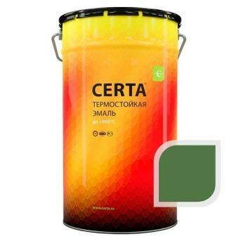 Термостойкая эмаль ЦЕРТА зеленая до 500 °C 25 кг