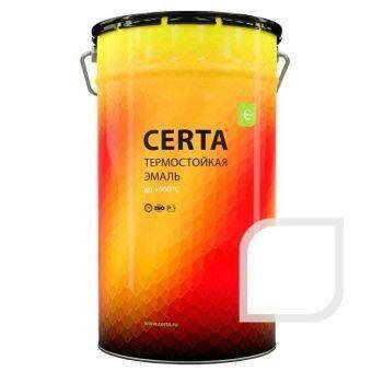 Термостойкая эмаль ЦЕРТА белая до 700 °C 25 кг