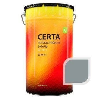Термостойкая эмаль ЦЕРТА серебристо-серая до 650 °C 25 кг
