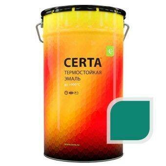Термостойкая эмаль ЦЕРТА морская волна до 400 °C 25 кг