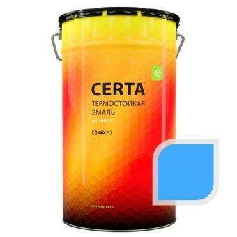 Термостойкая эмаль ЦЕРТА голубая до 400 °C 25 кг