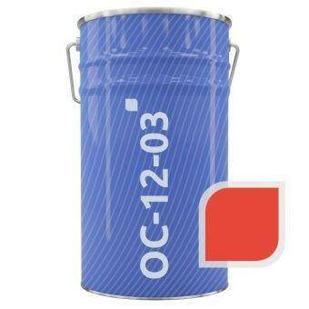 Эмаль ОС-12-03 красная RAL 3001 25 кг